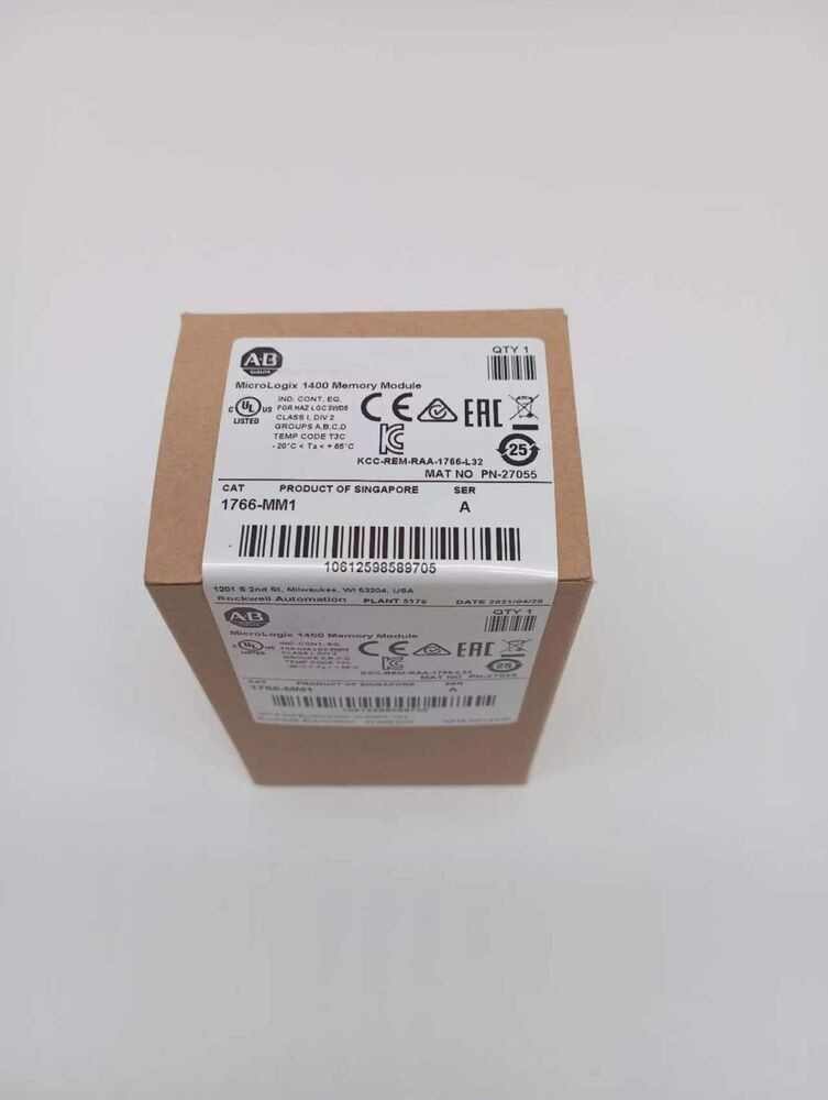 New Sealed Allen Bradley 1766-MM1 Ser B MicroLogix 1400 Memory Module AB 1766MM1 UPS / DHL / Fedex