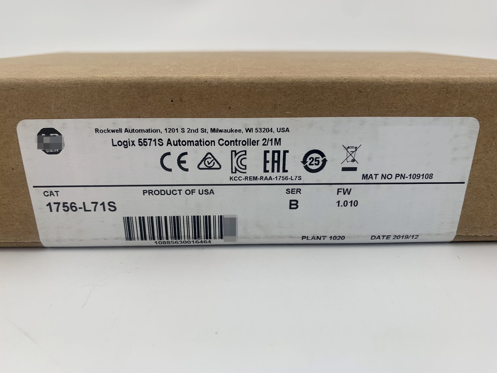 2022 Allen Bradley 1756-L71S /B GuardLogix Processor Module -New Sealed DHL / UPS / FedEx