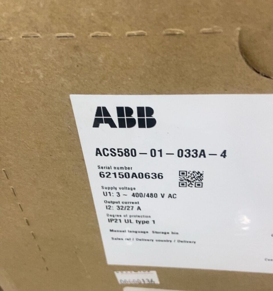 ACS580-01-033A-4 brand new ABB frequency converter with box, free shipping UPS / DHL / Fedex