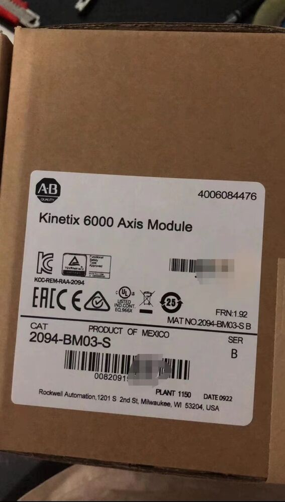 AB 2094-BM03-S Servo Drive Kinetix 6000 Axis Module Allen-Bradley 2094BM03S New DHL / UPS / FedEx