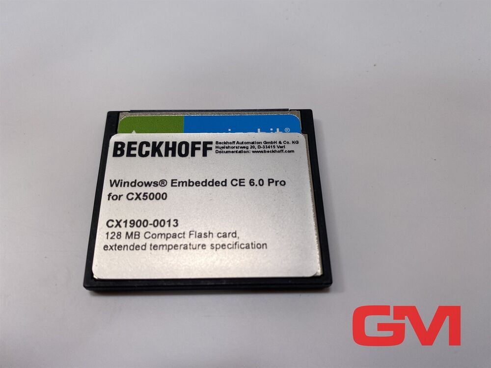 Beckhoff Compact Flash Card CX1900-0013 128 MB for CX5000