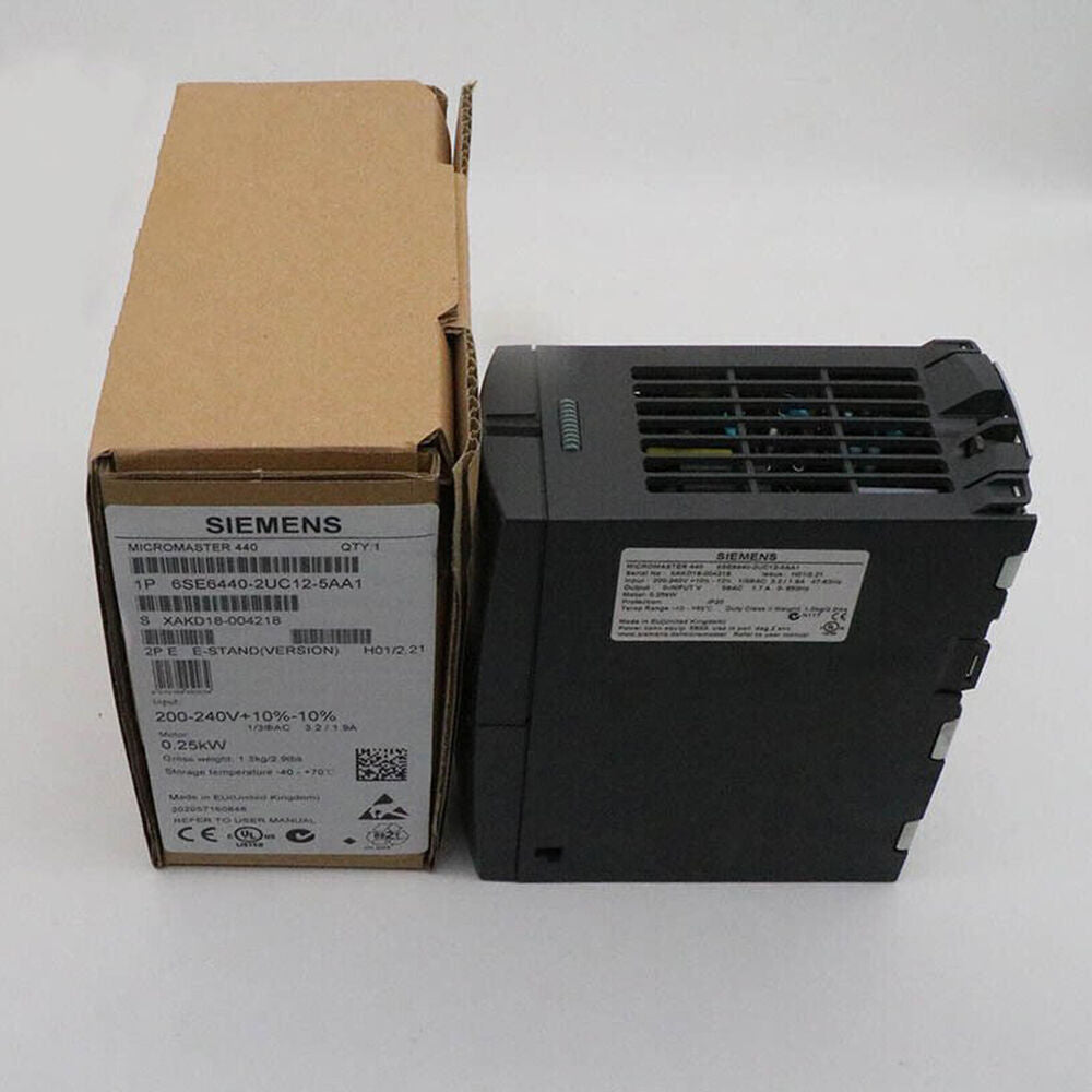 New Siemens MICROMASTER440 without filter 6SE6440-2UC12-5AA1 6SE6440-2UC12-5AA1