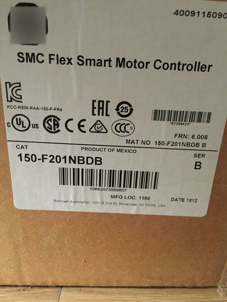 2022 AB 150-F201NBDB SMC Flex Smart Motor Controller Allen Bradley 150-F201NBDB DHL / UPS / FedEx