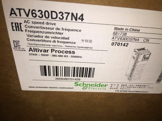 1PC New Schneider ATV630D37N4 Inverter In Box Expedited Shipping DHL / UPS / FedEX