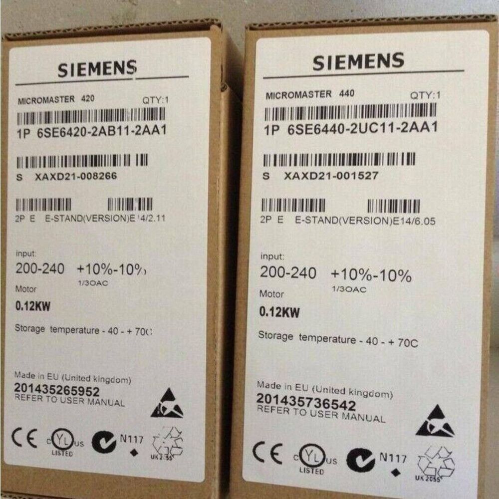 New Siemens 6SE6420-2UC11-2AA1 6SE64202UC112AA1 MICROMASTER420 without filter