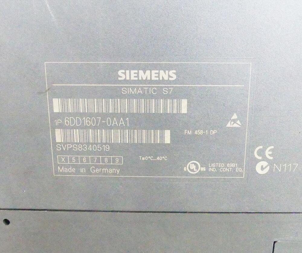 SIEMENS SIMATIC S7 6DD1607-0AA1 6DD1 607-0AA1 E-Stand: 4-Used--  UPS /  Fedex / DHL