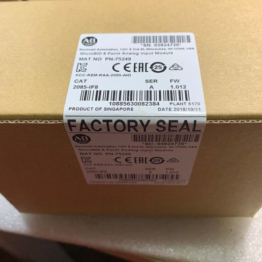 New Factory Sealed AB 2085-IF8 Micro800 8 Point Analog Input Module 2085IF8 DHL / UPS / FedEx