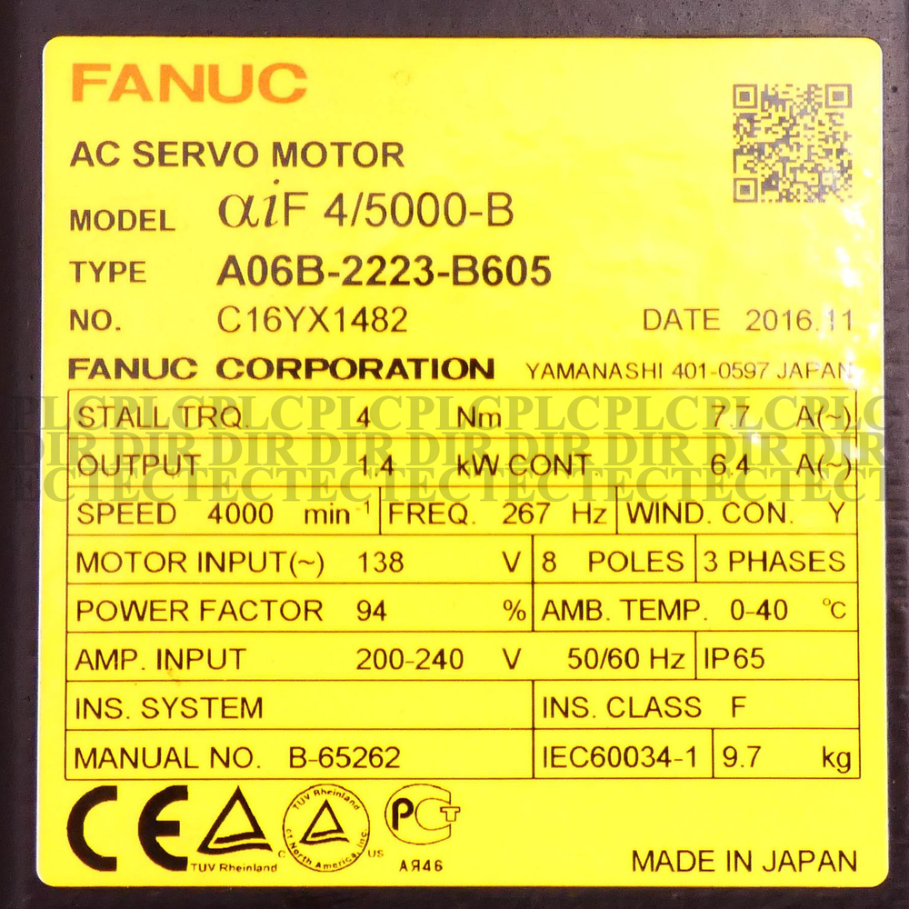 NEW Fanuc A06B-2223-B605 Servo Motor