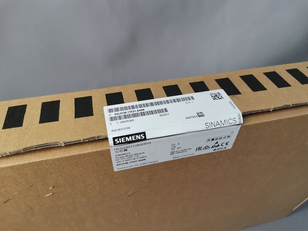 Siemens 6SL3120-1TE21-0AD0 NEW 6SL3 120-1TE21-0AD0 Sinamics S120 Single Motor