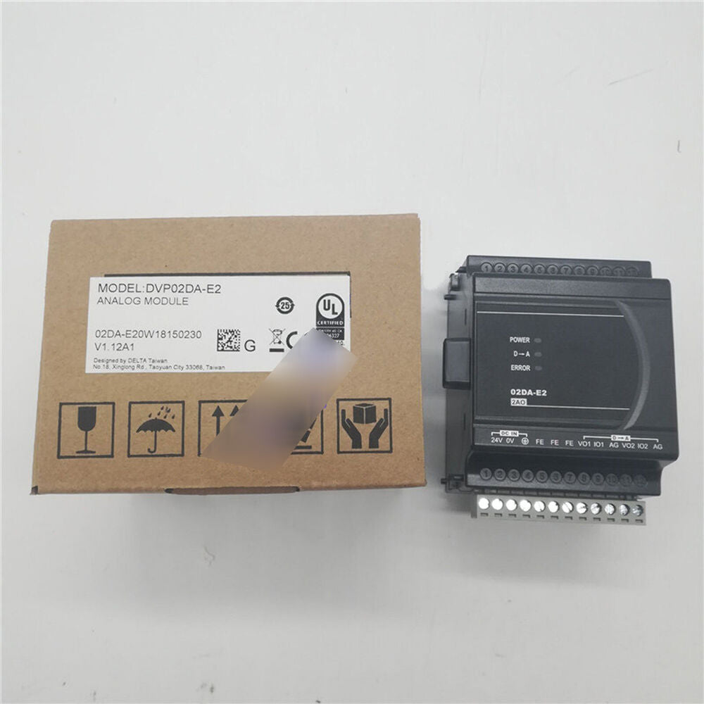 1PC New Delta DVP02DA-E2 Series Analog Expansion Module Expedited Shipping DHL / UPS / FedEx