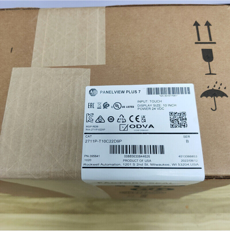 New Allen-Bradley 2711P-T10C22D9P HMI PanelView Plus 7 Graphic Terminal Sealed DHL / UPS / FedEx