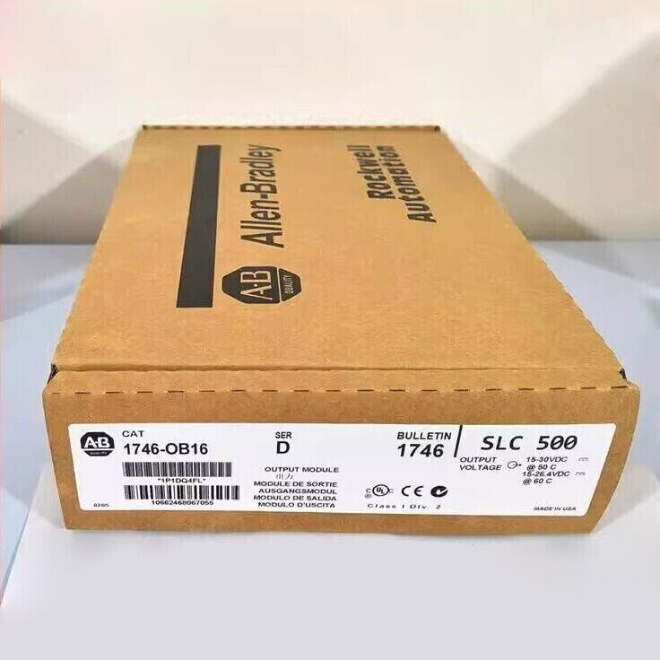 New Allen Bradley 1746-OB16 SER D CAT /D SLC 500 PLC Output Module DHL / UPS / FedEx