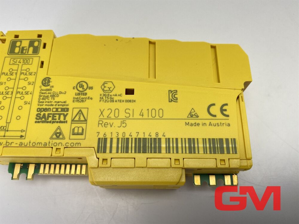 B&R Safe Input Module X20SI4100 Safety Revision J5 X20 SI4100