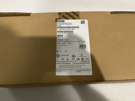 SINAMICS PM240 Siemens Converter New 6SL3210-1PE23-3AL0 In Stock Fast Shipping UPS / Fedex / DHL