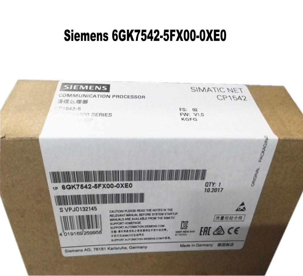 New Siemens Communications CP 1542-5 6GK7542-5FX00-0XE0 6GK7 542-5FX00-0XE0