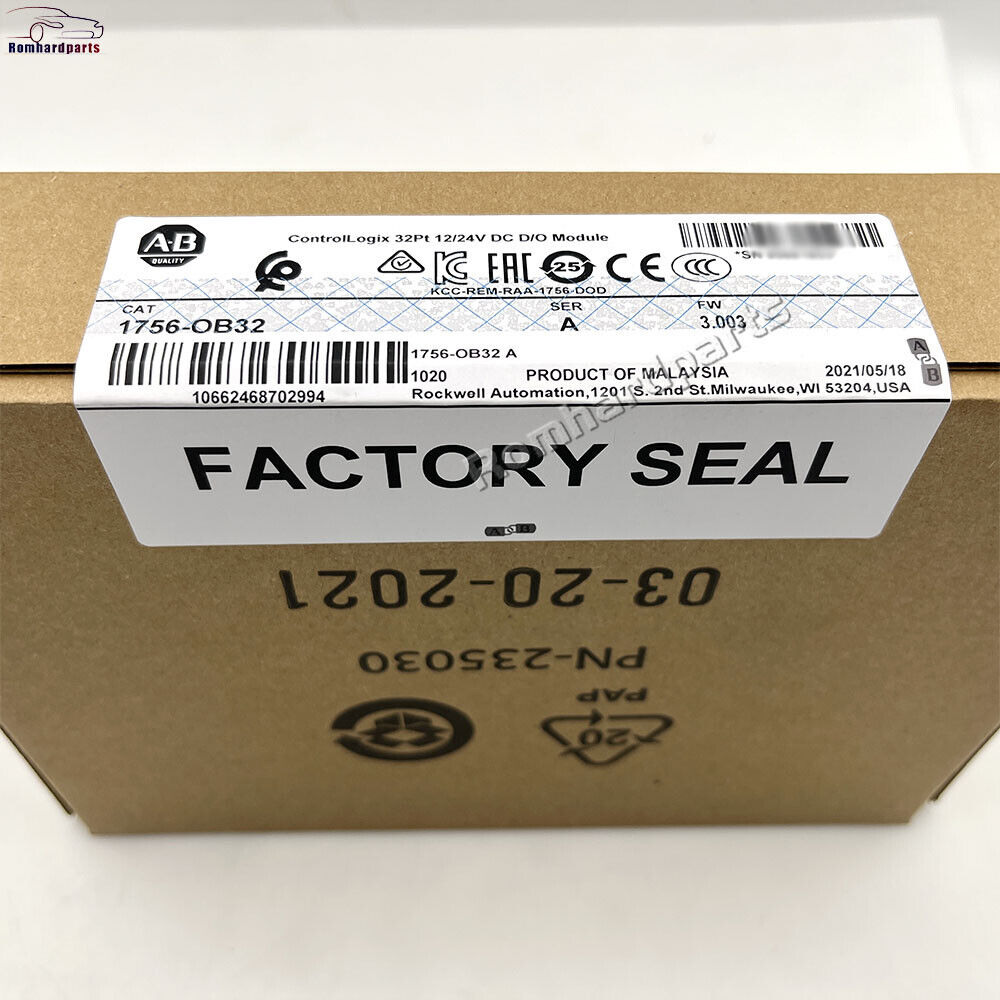 Allen-Bradley 1756-OB32 SER A ControlLogix 32 Point D/O Module 1756-OB32 New DHL / UPS / FedEx