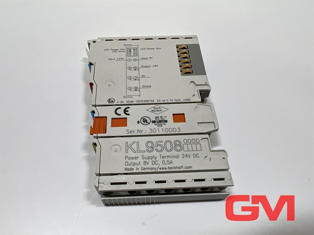 Beckhoff Netzteilklemme KL9508 Power Supply Terminal 24V Dc From 8V Dc 0,5A