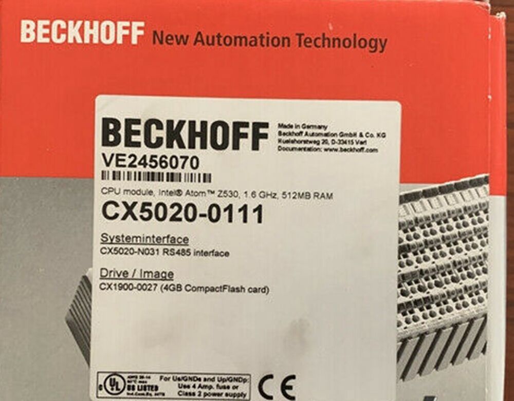 NEW BECKHOFF CX5020-0111 CPU Module DHL / UPS / FedEx