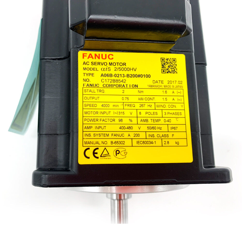 FANUC AC SERVO MOTOR A06B-0213-B200#0100 NEW ORIGINAL FREE EXPEDITED SHIPPINGDHL / UPS / FedEx