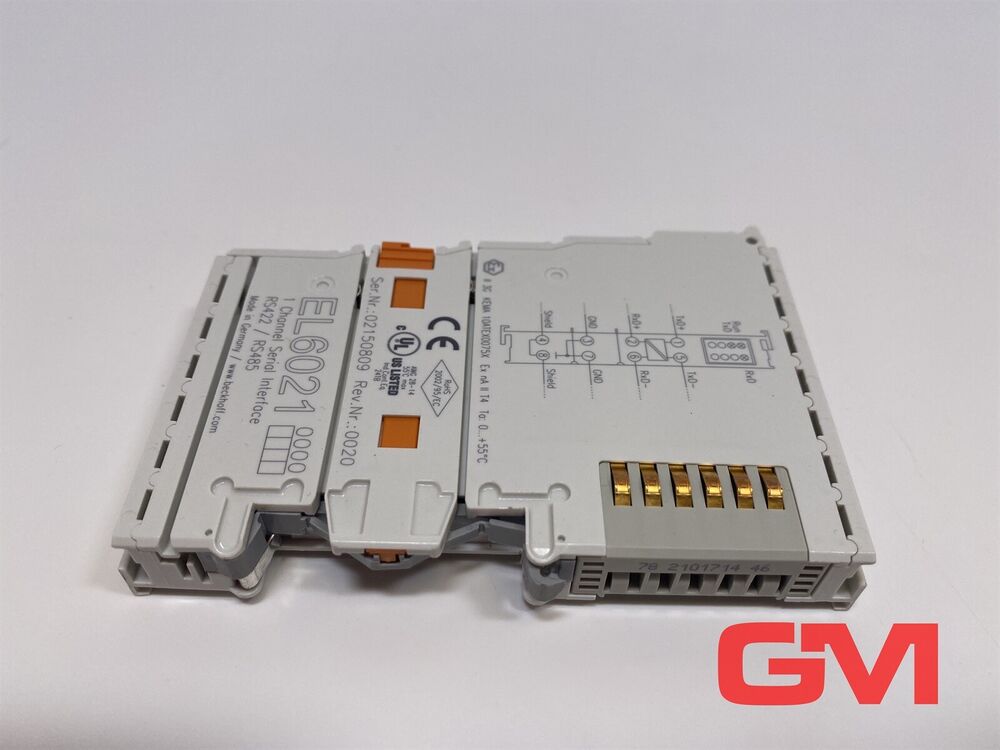 Beckhoff Communications Module EL6021 Ethercat 1 Port Interface Unit