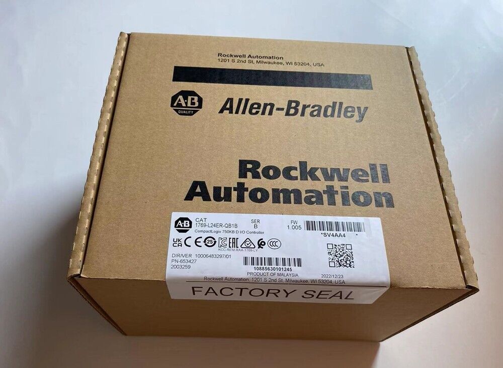 2022 NEW Allen-Bradley 1769-L24ER-QB1B CompactLogix 750KB Controller Sealed DHL / UPS / FedEx