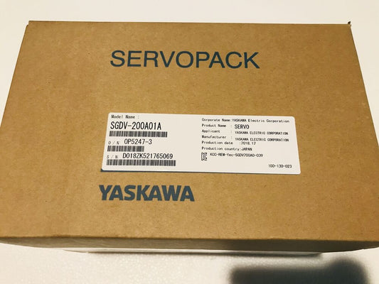 New Yaskawa ServoPack Drive SGDV-200A01A in stock with 12 Months Warranty  UPS /  Fedex / DHL