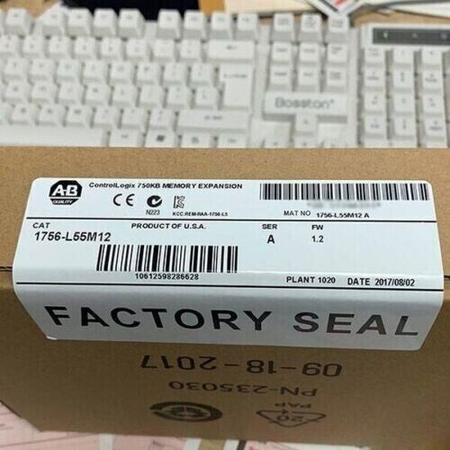 New Factory Sealed AB 1756-L55M12 /A Logix5555 Processor 750KB Memory 1756L55M12 Fedex or DHL