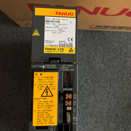 FANUC A06B-6079-H104 Servo Drive A06B6079H104 New In Box Expendited Shipping DHL / UPS / FedEx