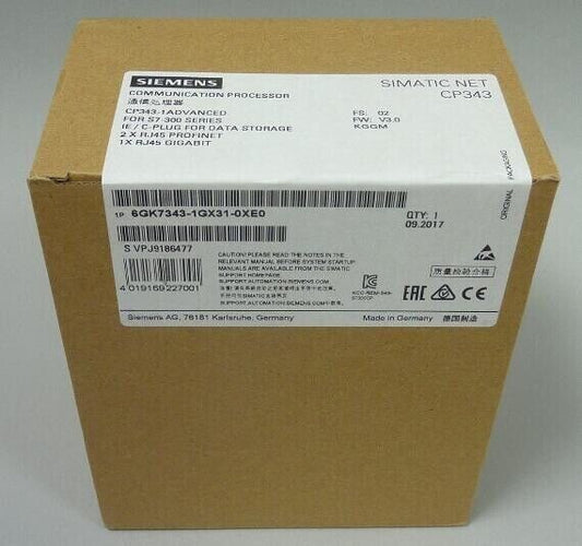 New Siemens S7-300 6GK7343-1EX30-0XE0 in stock UPS / Fedex / DHL