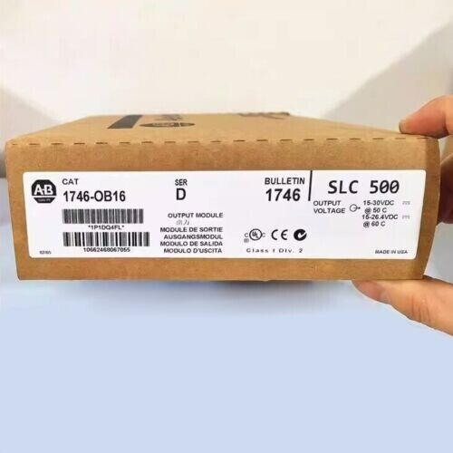 New Allen Bradley 1746-OB16 SER D CAT /D SLC 500 PLC Output Module DHL / UPS / FedEx