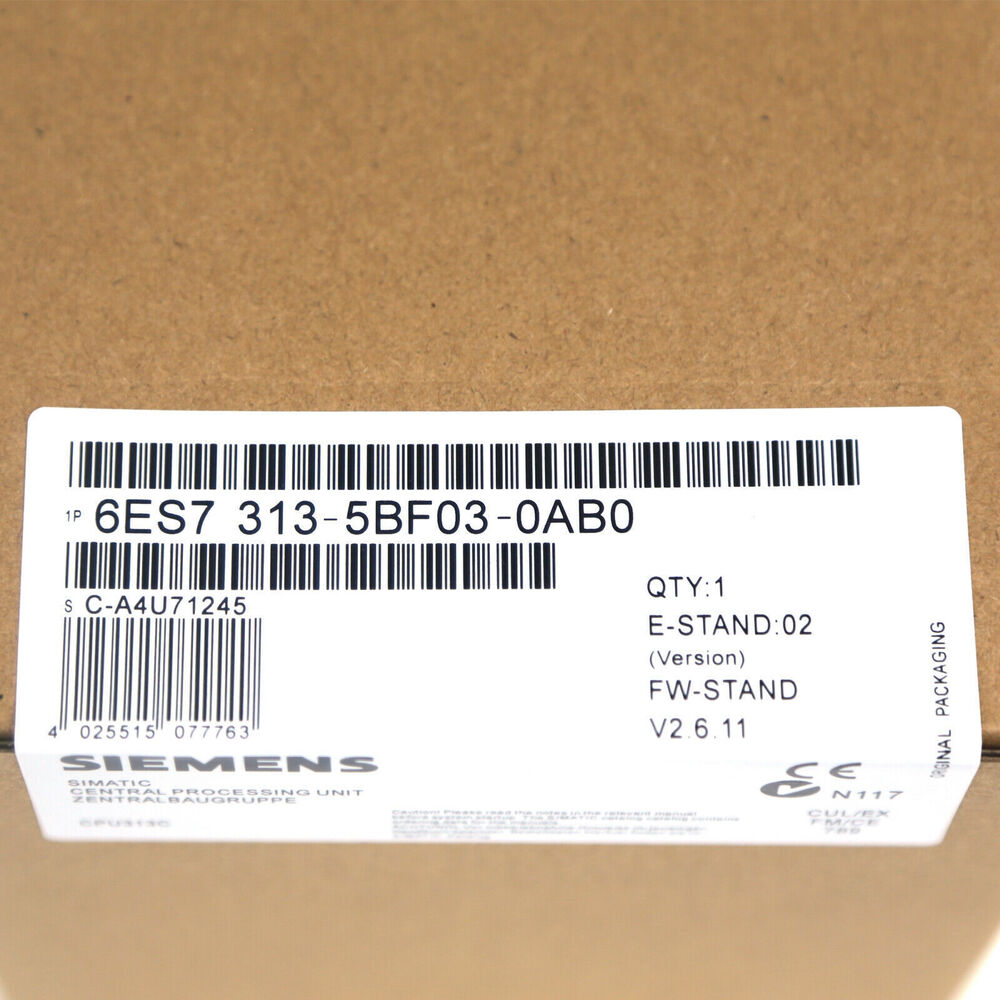 Brand New Siemens 6ES7313-5BF03-0AB0 In Box 6ES7 313-5BF03-0AB0 Fast Shipping