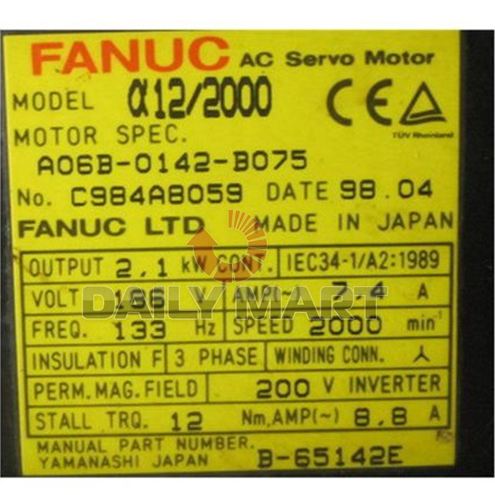 Used FANUC A06B-0142-B075