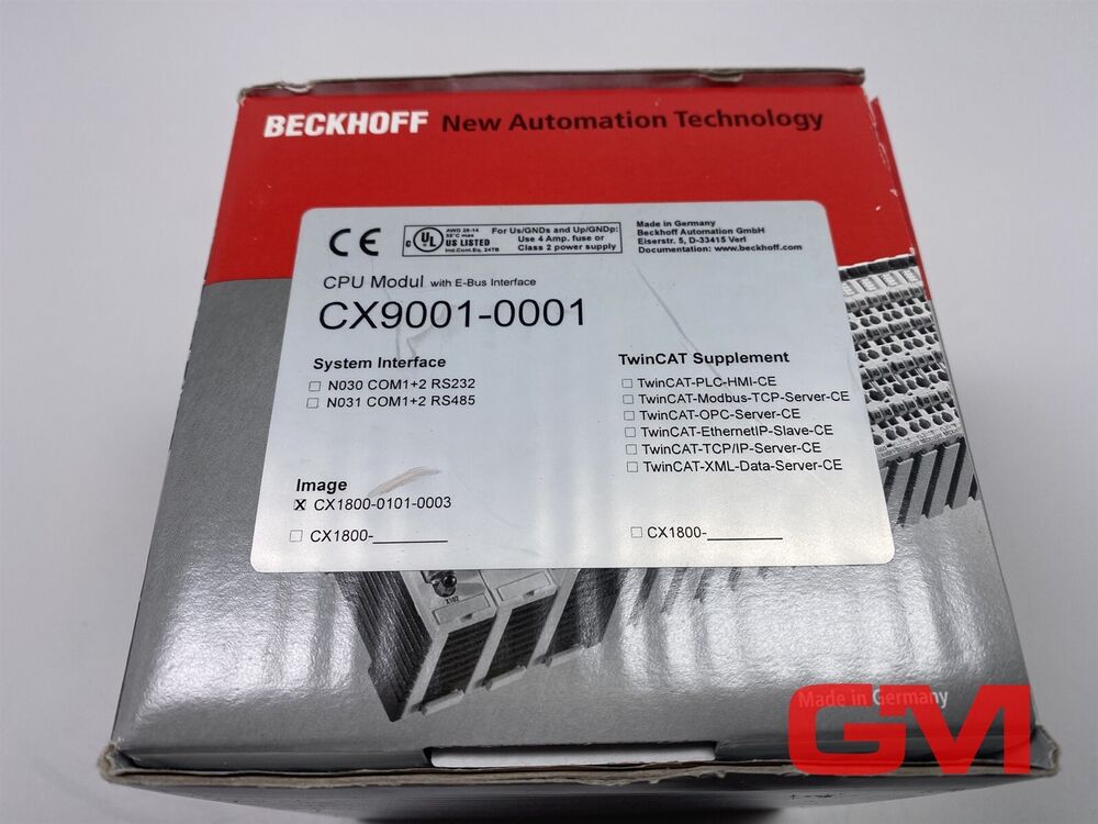 Beckhoff CPU Module CX9001-0001 With E-Bus Interface Hw 4.6