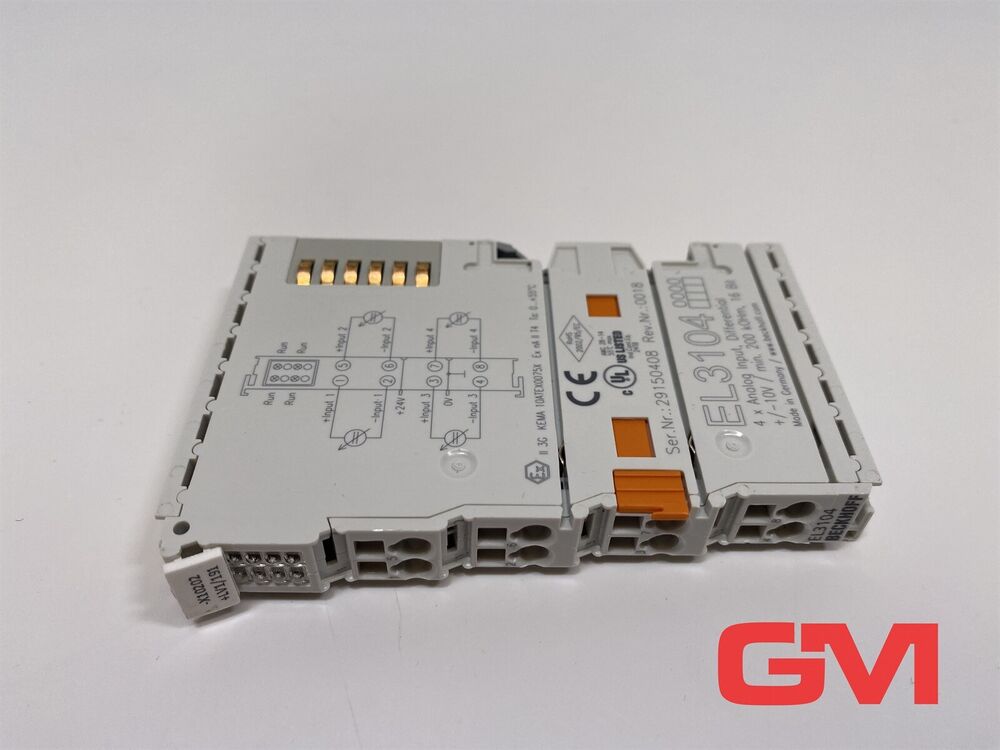 Beckhoff 4-channel analog input EL{3104} EtherCAT - Terminal EL 3104