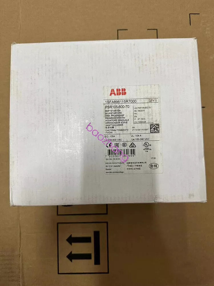 ABB PSR105-600-70 Soft Starter Free Shipping Stock New in Box Fast Shipping 1pcs UPS / DHL / Fedex