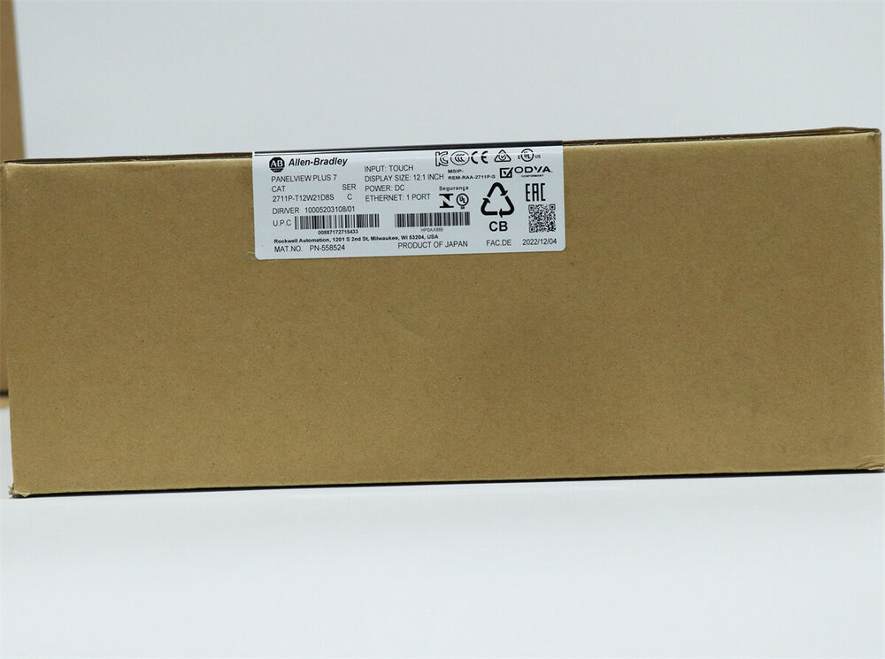 Allen-Bradley 2711P-T12W21D8S PanelView Plus 7 Graphic Terminal 12.1 inch Sealed DHL / UPS / FedEx