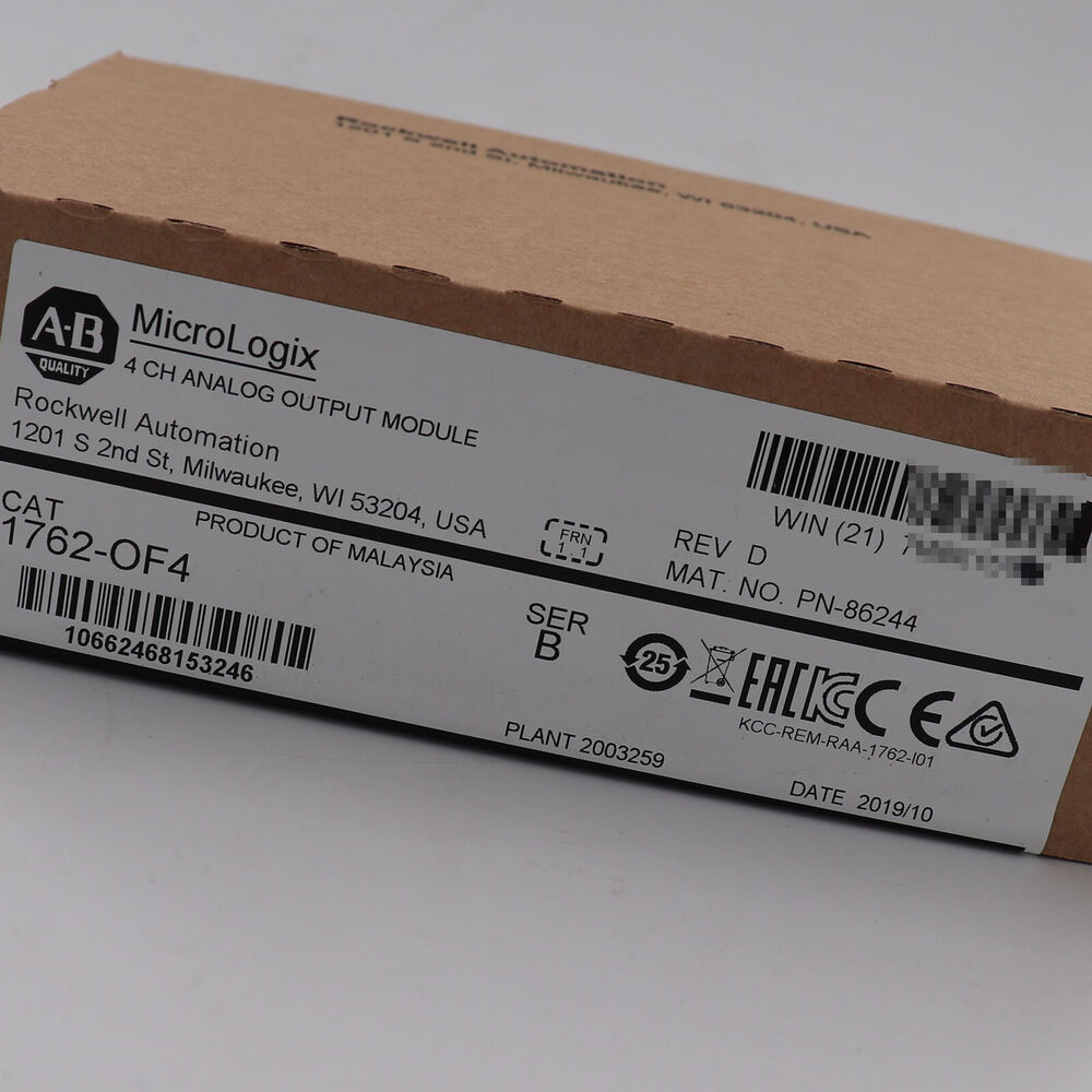 1PC Allen-Bradley 1762-OF4 MicroLogix 4Point Analog Output Module Factory Sealed DHL / UPS / FedEx