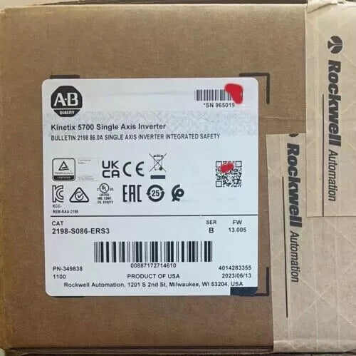 NEW Allen Bradley 2198-S086-ERS3 Kinetix 5700 Inverter AB 2198 S086 ERS3 DHL / UPS / FedEx