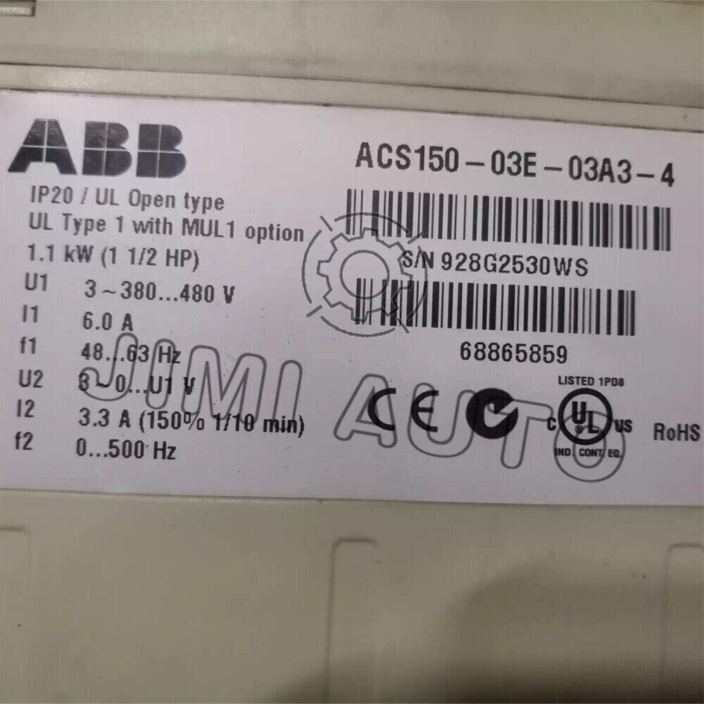 ACS150-03E-03A3-4 ABB Frequency Converter 1,1 KW Brand New in Box!Spot Goods Zy