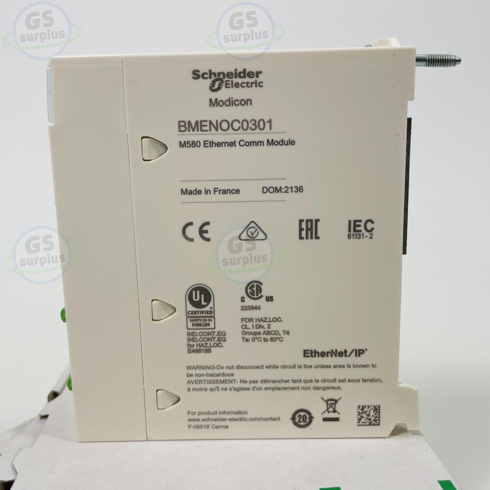 New SCHNEIDER BMENOC0301 M580 Ethernet Communication Module UPS / DHL / Fedex