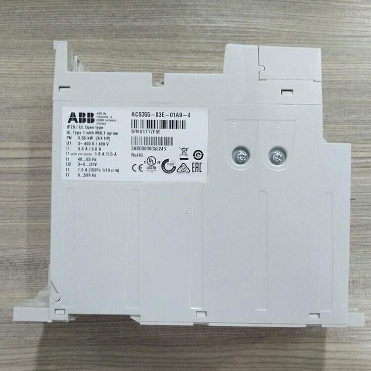 1PC New ABB ACS355-03E-01A9-4 380V 0.55KW Frequency Converter Brand