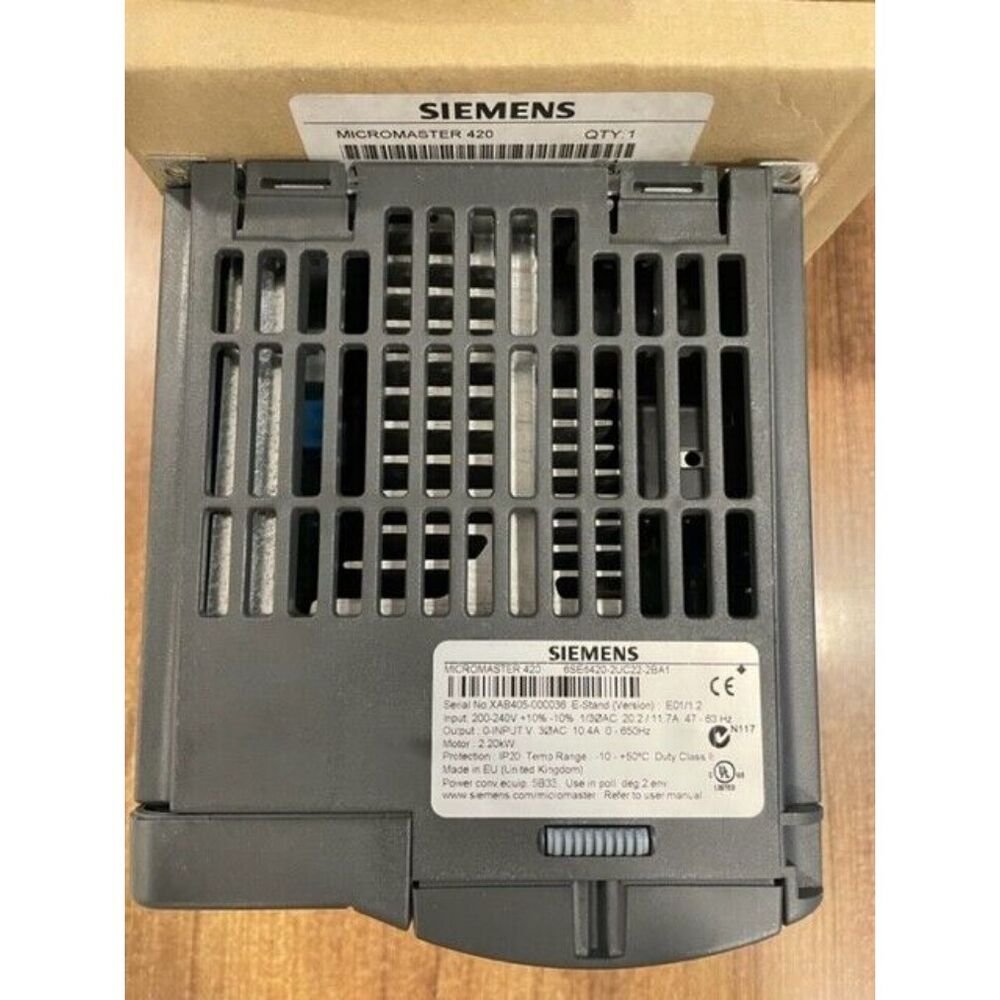 New Siemens 6SE6420-2UC22-2BA1 MICROMASTER420 without filter 6SE6 420-2UC22-2BA1