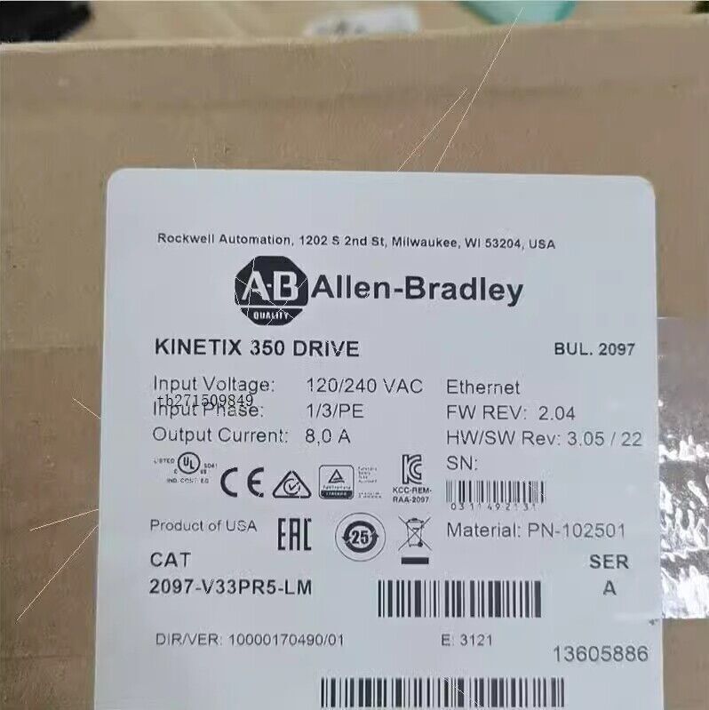 1PC Allen-Bradley 2097-V33PR5-LM Servo Drive Brand New Sealed Free Shipping DHL / UPS / FedEx