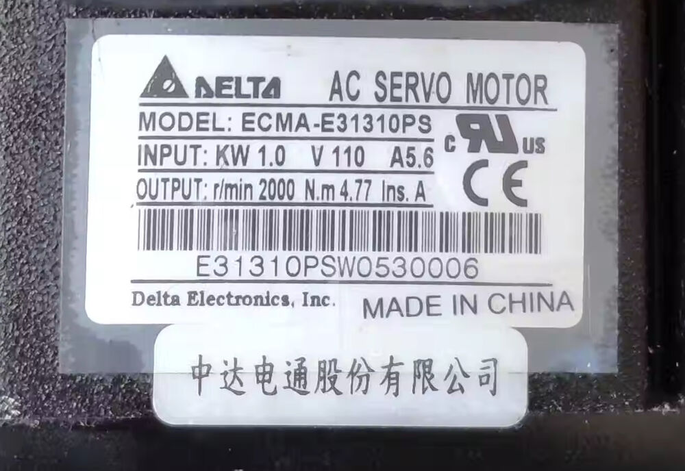 1PC New Delta ECMA-E31310PS Servo Motor Expedited Shipping DHL / UPS / FedEx