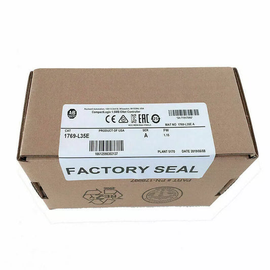 New Factory Sealed AB 1769-L35E SER B CompactLogix EtherNet Processor 1769L35E Fedex or DHL