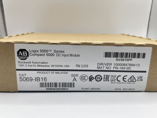 Allen Bradley 5069-IB16 /A Compact Logix 5000 DC Input Module 5069-B16 DHL / UPS / FedEx