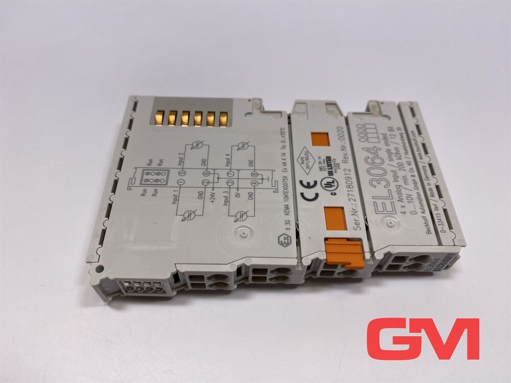 Beckhoff EtherCAT - terminal 4-channel analog input EL3064 4 x