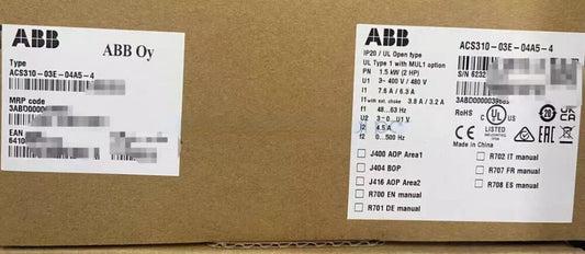 ACS310-03E-04A5-4 ABB Frequency Transformer New in Box Fast Shipping 1pcs