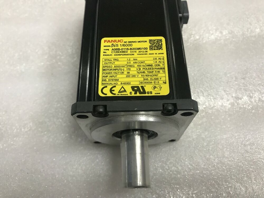 USED FANUC A06B-0116-B203#0100 Servo Motor A06B0116B2030100 Expendited ShippingDHL / UPS / FedEx