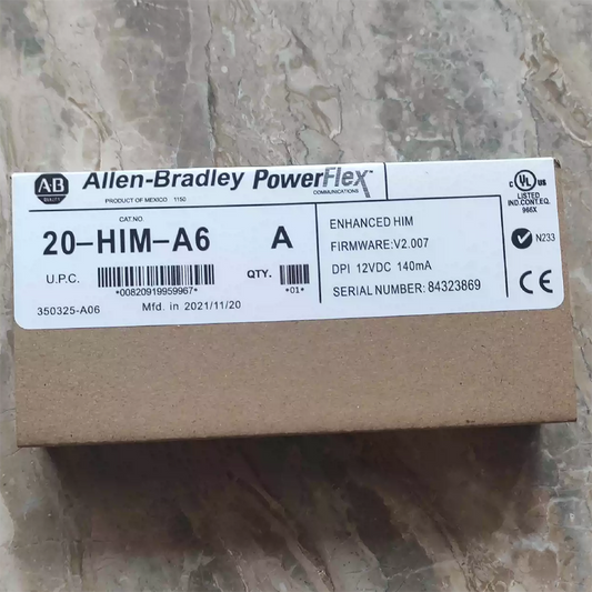 Allen-Bradley 20-HIM-A6 PoweFlex Enhanced HIM FW V2.007 12VFC New Factory Sealed DHL / UPS / FedEx